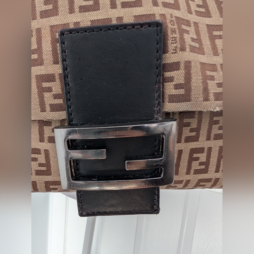 Fendi Zucca Mamma Baguette Flap Bag - Picture 7 of 14